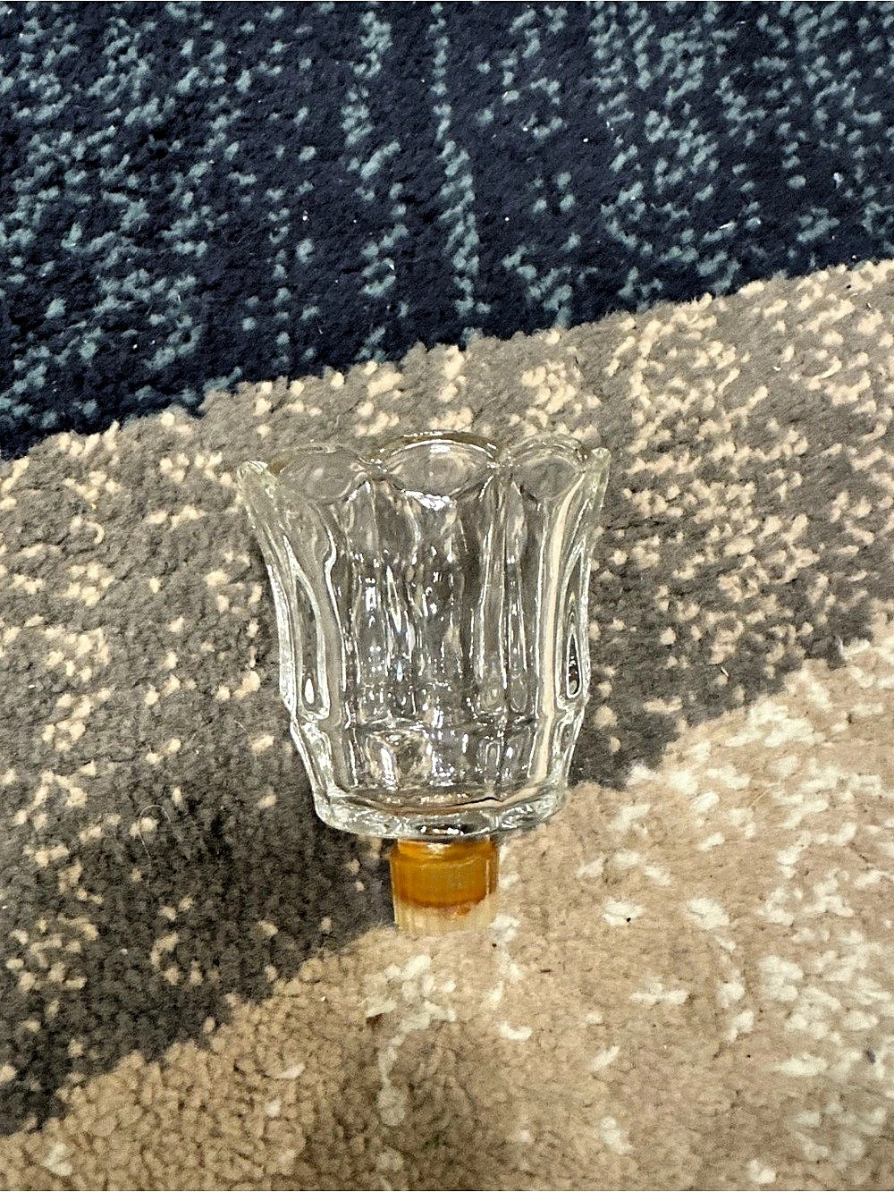 Glass tulip votive